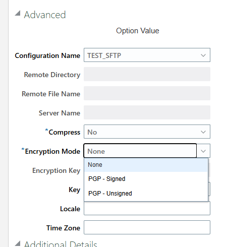 Does HCM Extract allows SSH key in SFTP delivery? — Cloud Customer Connect
