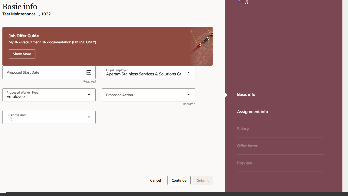 Job Offer Redwood - Additional info not visible — Cloud Customer Connect