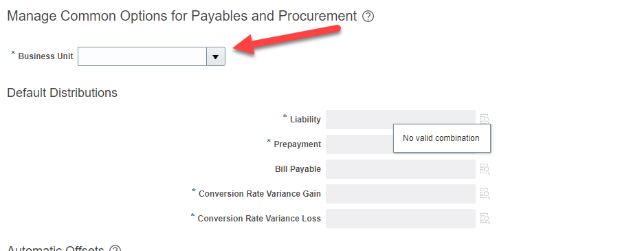 Unable to access business unit — Cloud Customer Connect