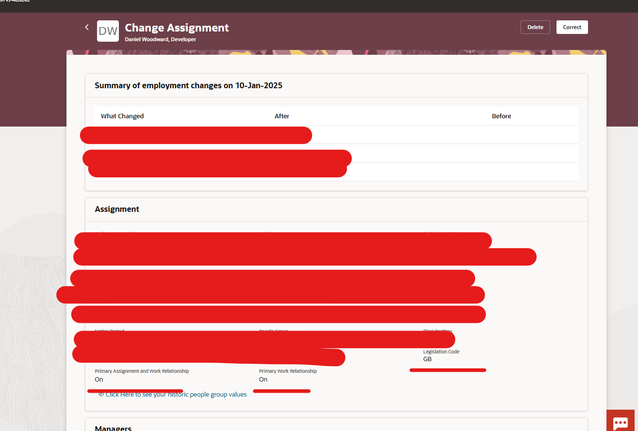 Cannot hide some fields on Historic Employment details screen — Cloud ...