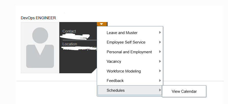 Line manager not able to add work schedule for Employee under My Team ...