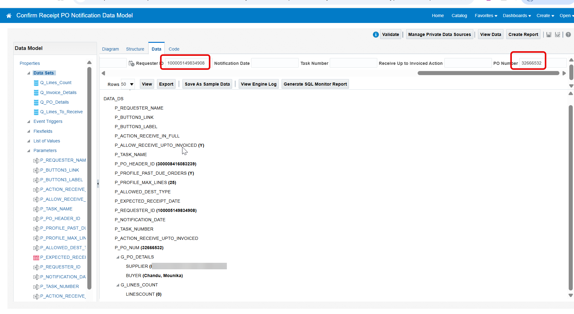 How to customize Confirm Receipt PO Notification in redwood — Cloud ...