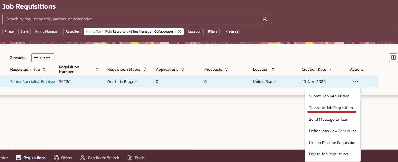 When can we get the Redwood page for Translate Requisition Page — Cloud ...