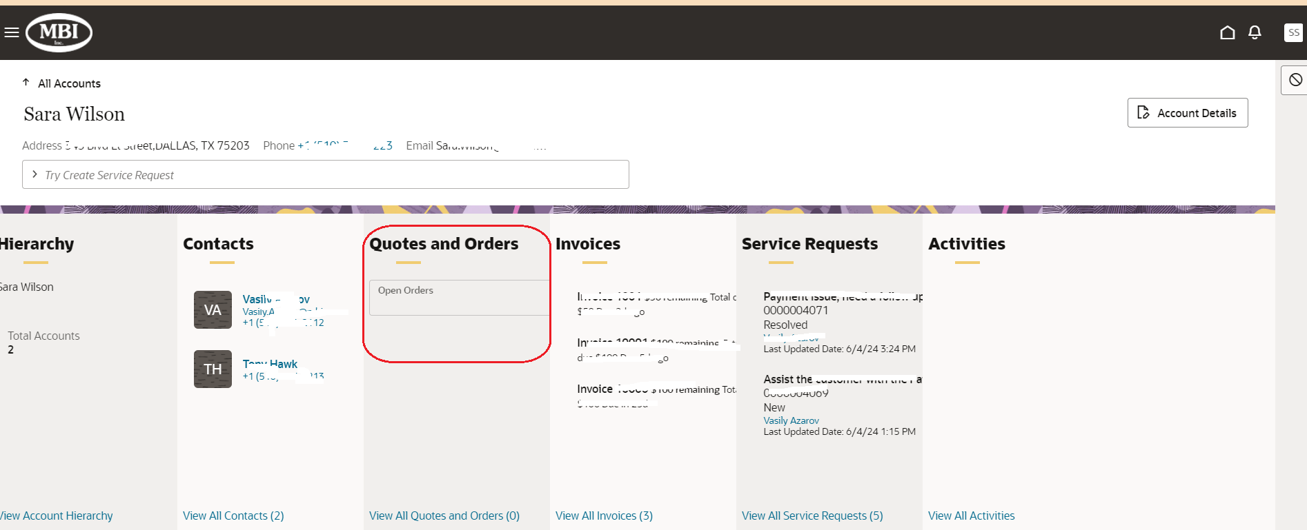 View Orders under Digital Sales --> Account — Cloud Customer Connect