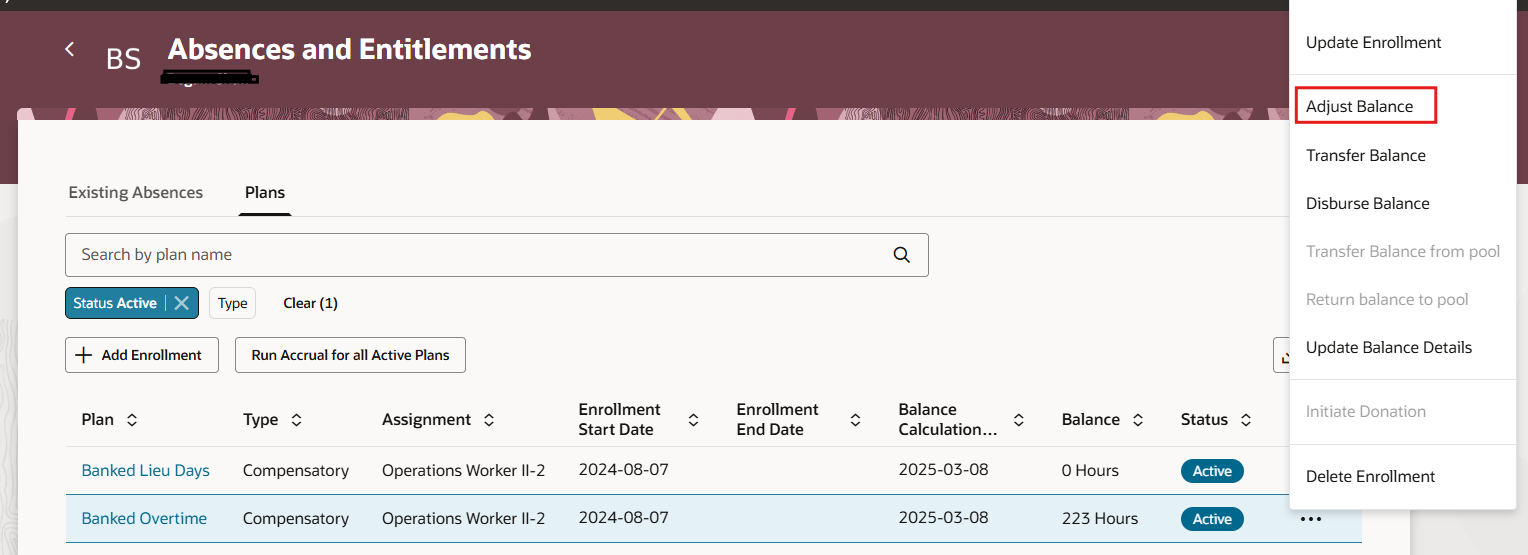 Redwood: Adjust Balance Not Working for Compensatory Plan — Cloud ...