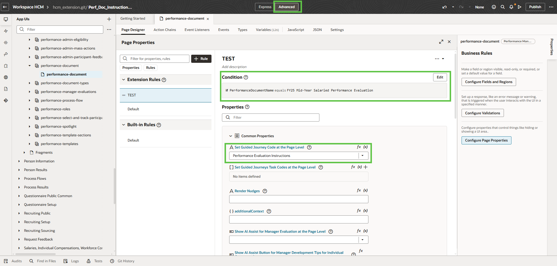 Guided Journey Perf Doc Filtering in VBS — Cloud Customer Connect