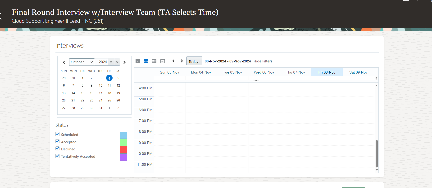 Missing add button when adding an interview time slot to a hiring team ...
