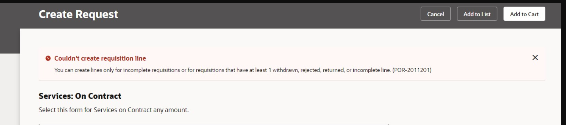 Odd error when trying to add to cart. — Cloud Customer Connect