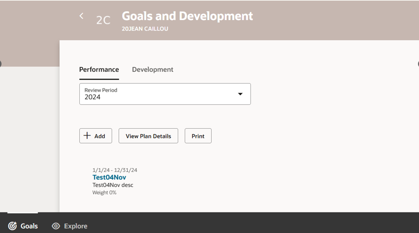 Defaulting parameter in Explore Goal Page — Cloud Customer Connect