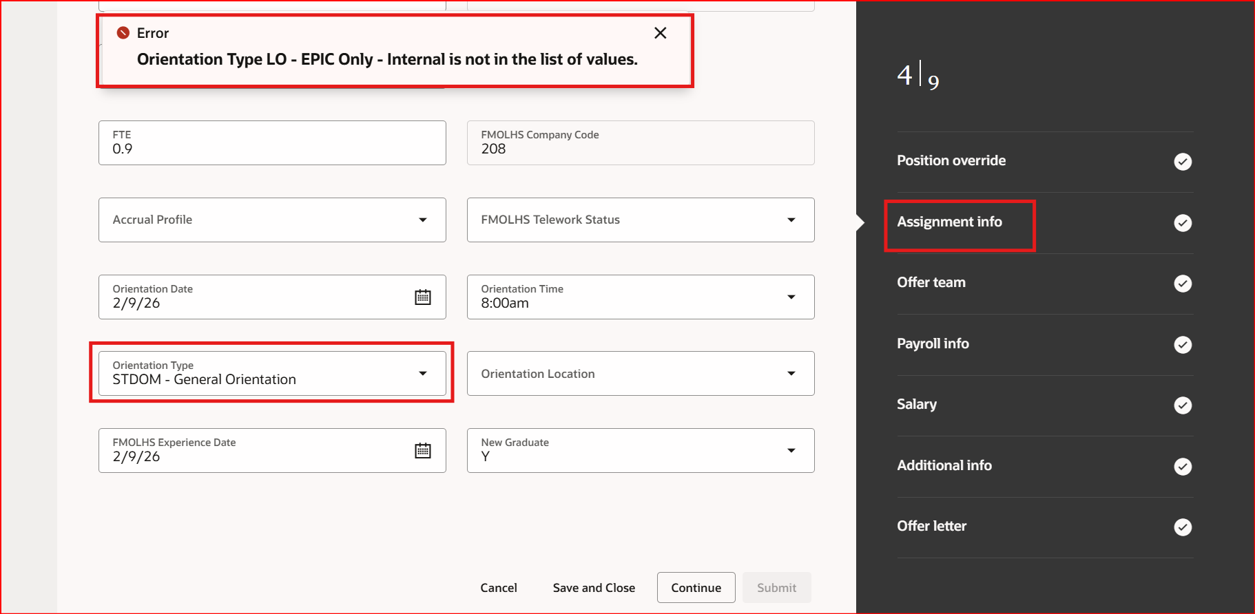 Redwood - LOV DFF error - 'Not in the list of values' — Cloud Customer ...