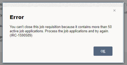 Discontinuation Error Code Remove the error below when cancelling requisitions with more than 50 ...