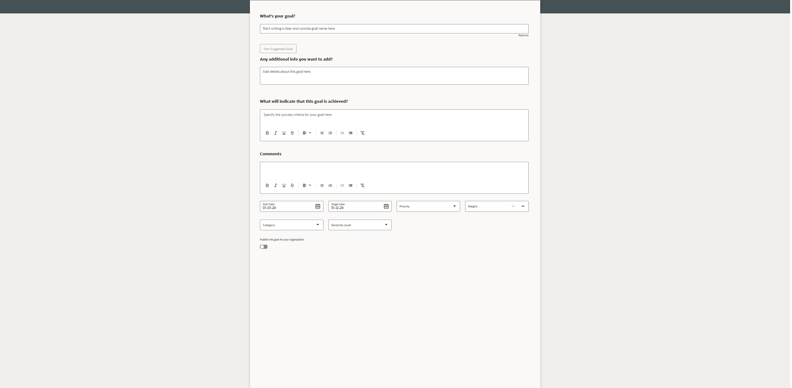 REDWOOD How to Add Measure for performance goals — Cloud Customer Connect