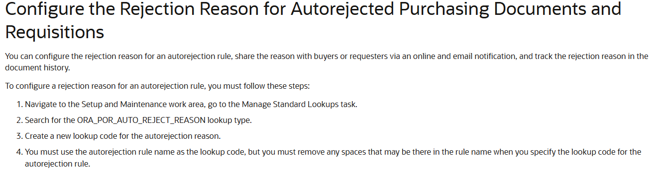 Modify Auto-Rejection Reason for Supplier Spend-Authorization Request ...