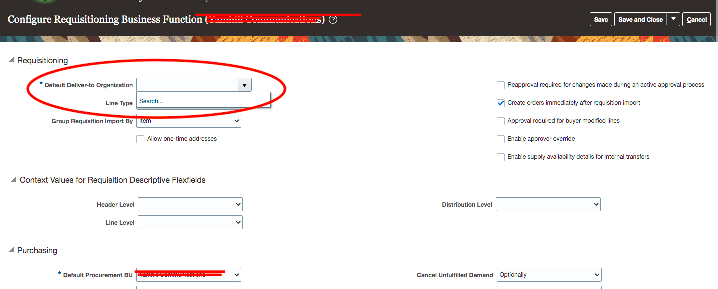 Setting up Multiple Requisition BU — Cloud Customer Connect