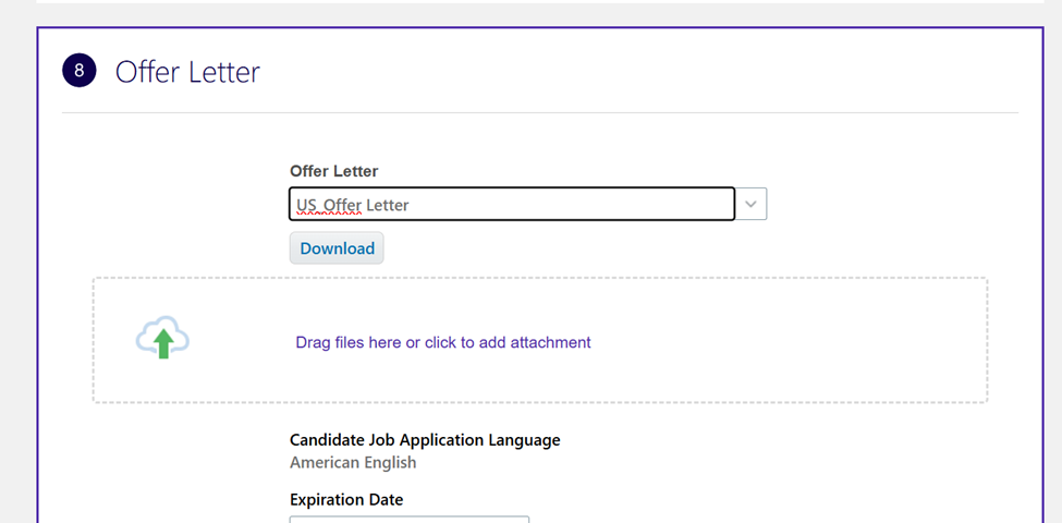 Error message when extending offer letters — Cloud Customer Connect