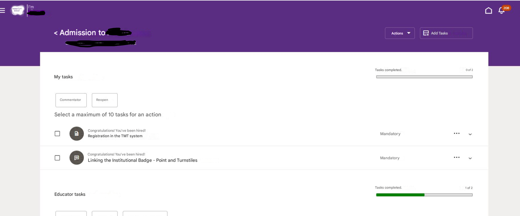 Employment contract task is missing for most users in checklist — Cloud ...
