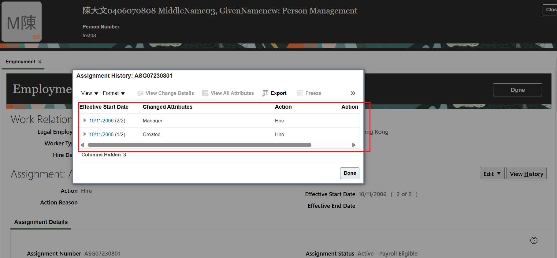 How to create manager via REST API withou adding new assignment history ...