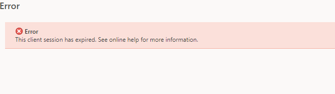 We are facing session expire issue every time when we try to open ...