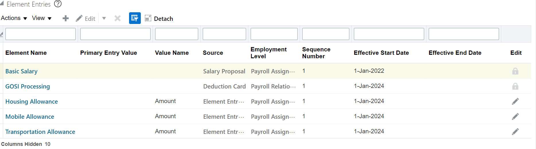Can I show salary proposal amount in element entries — Cloud Customer ...