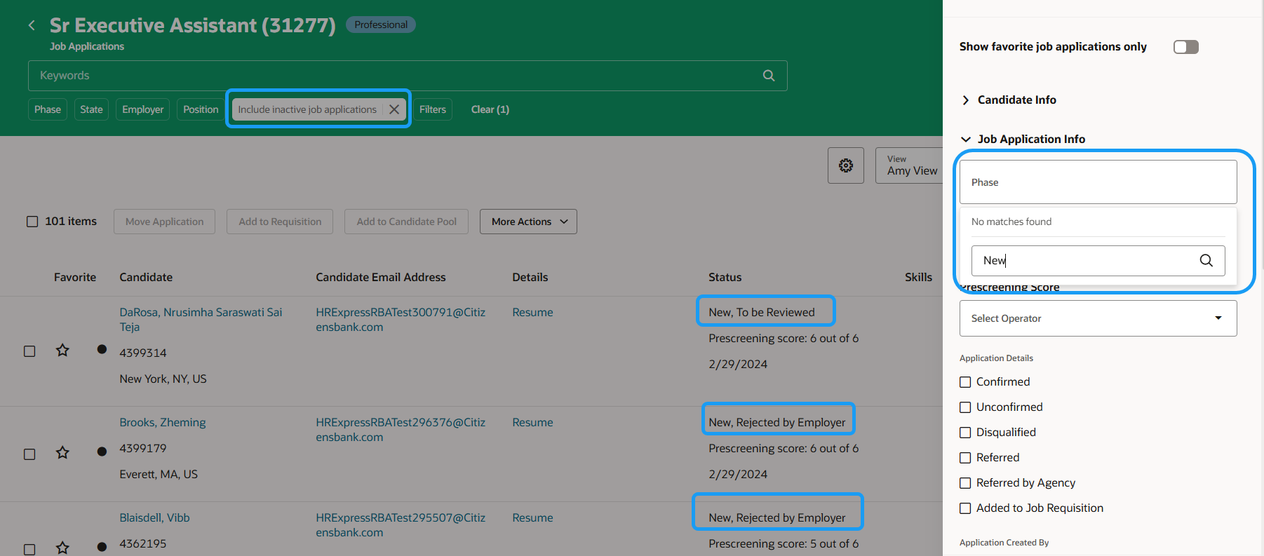 Inactive Job Application Filtering not working as Expected — Cloud ...