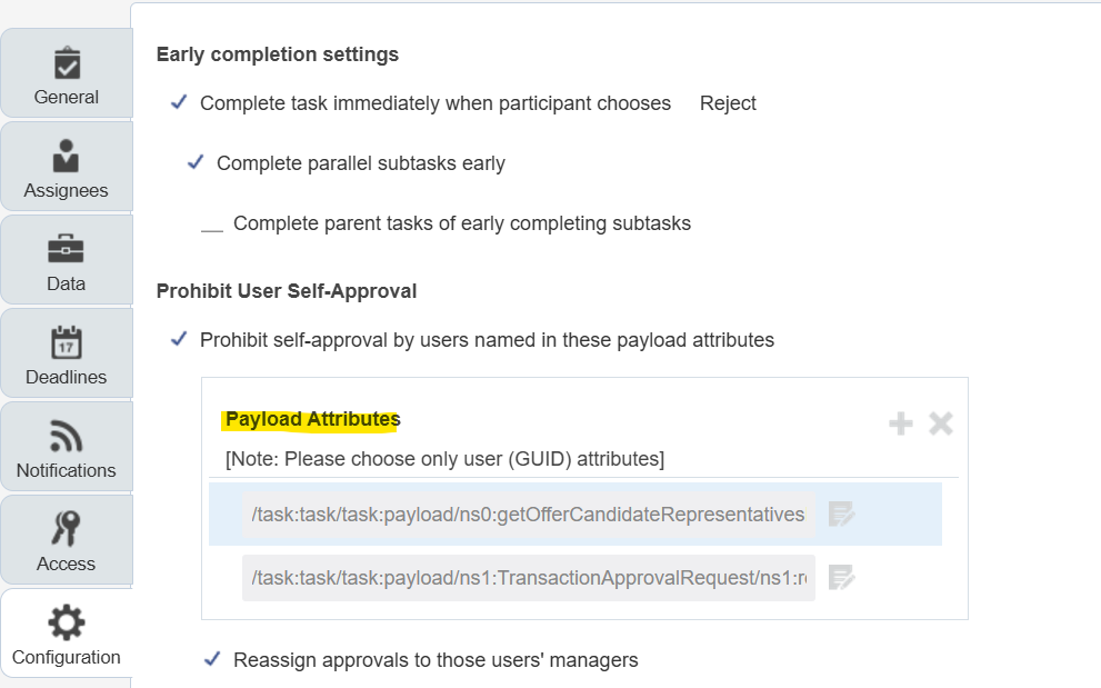 Job Offer Approval Task Payload Attributes — Cloud Customer Connect