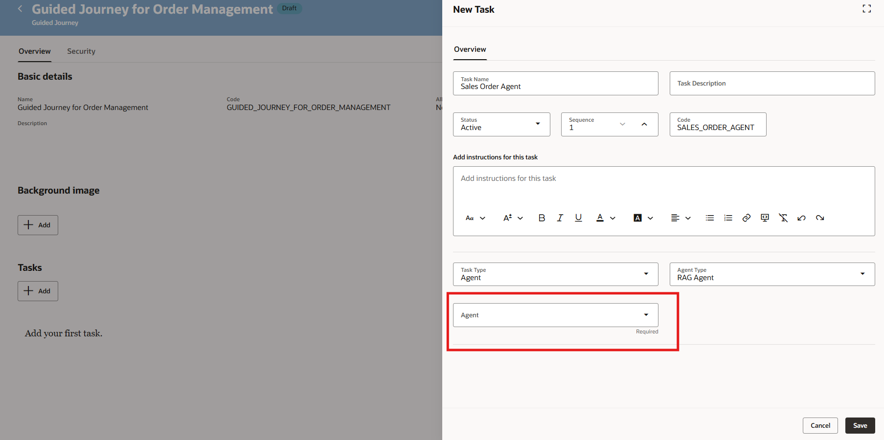 Unable to view Agent in Guided Journey — Cloud Customer Connect