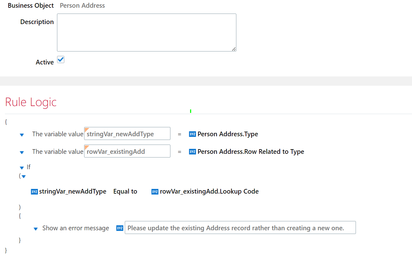 Show an Error message when trying to add same Address Type by an ...