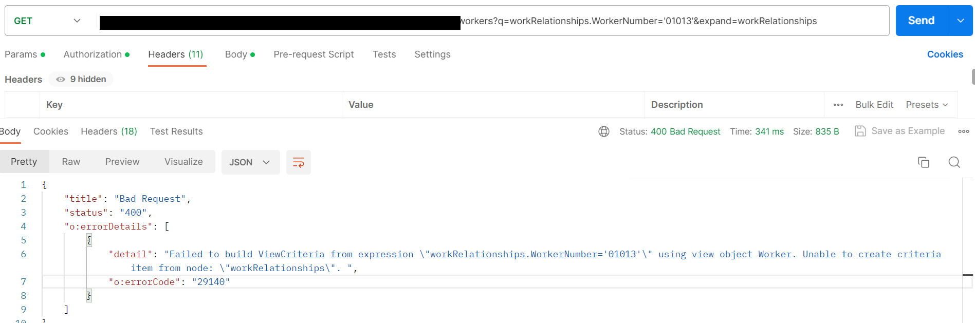 WorkerNumber in REST API is not accessible as parameter — Cloud ...