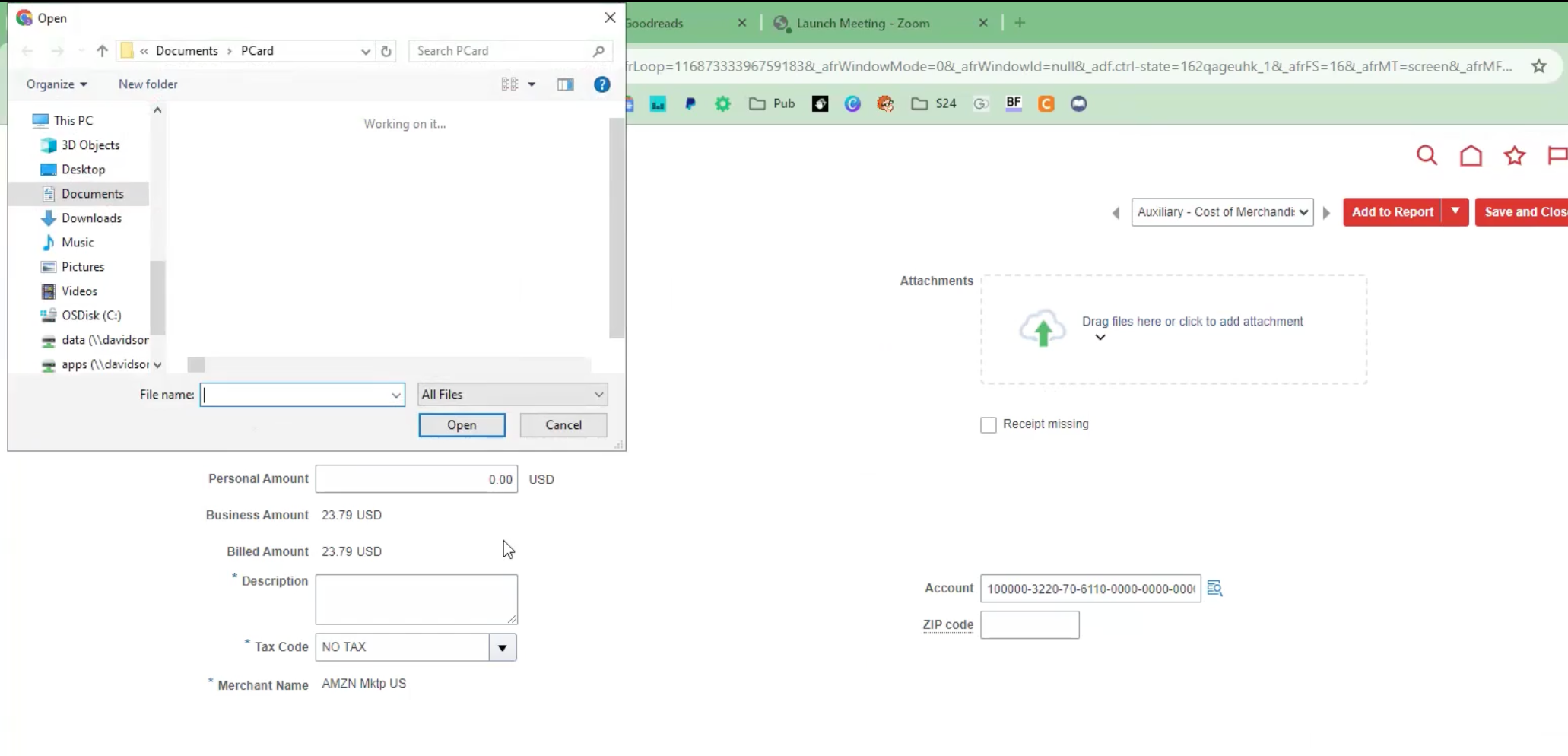 file open pop-up hangs in Chrome — Cloud Customer Connect