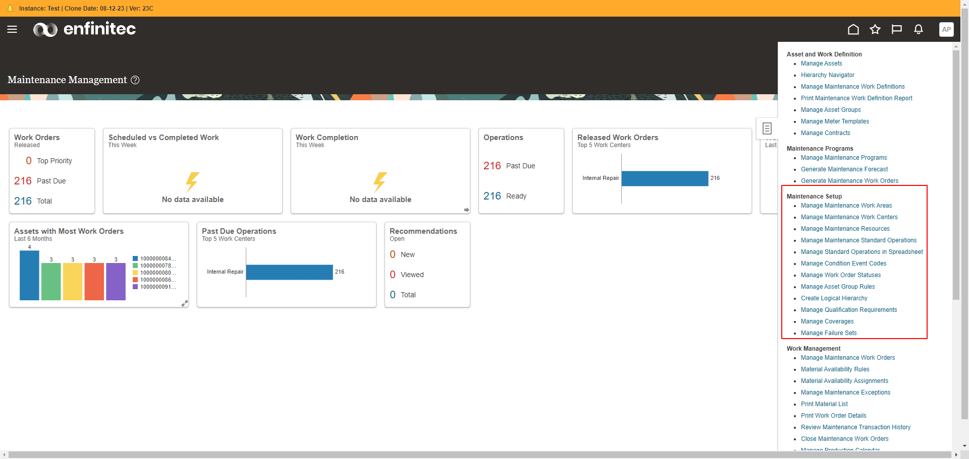 I want to create a custom role for Technician where maintenance setup ...