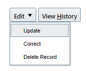 Edit Button in Employment Info Responsive Page — Cloud Customer Connect
