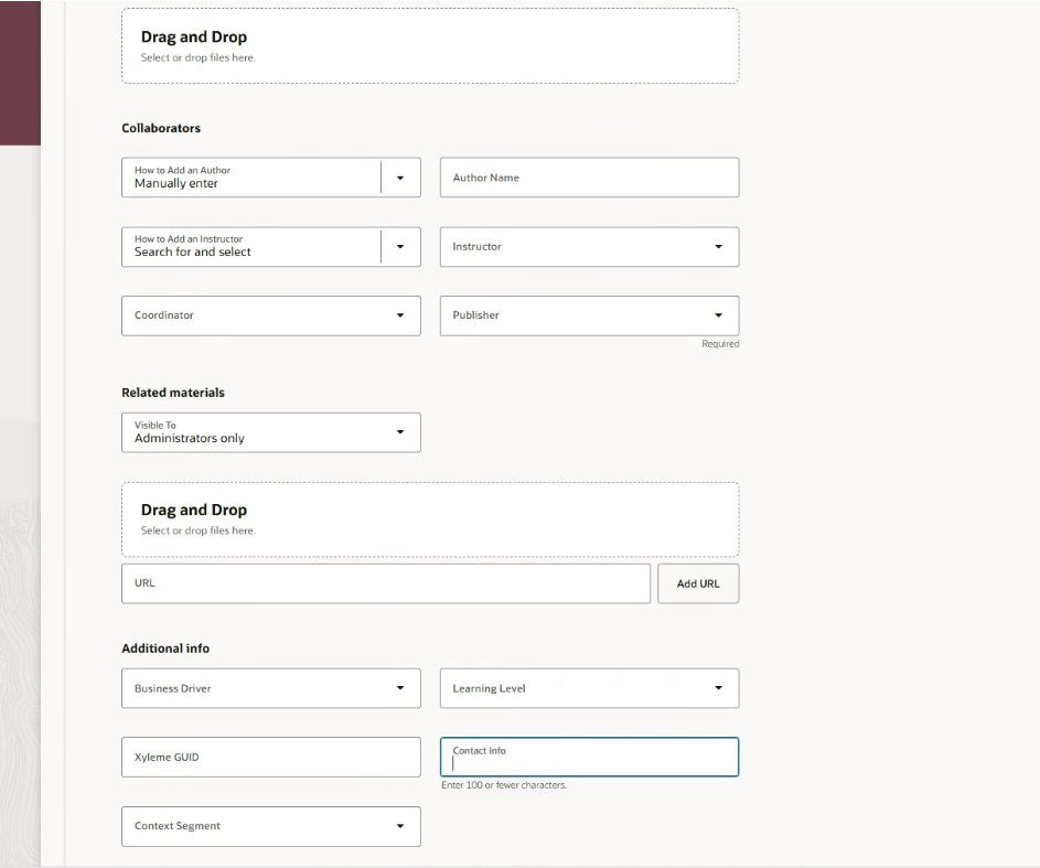 unable to find table for self paced learning details like summary ...