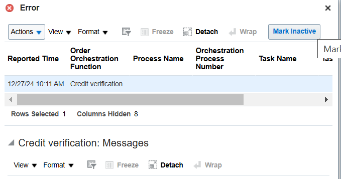 how to release credit check hold/error per order — Cloud Customer Connect