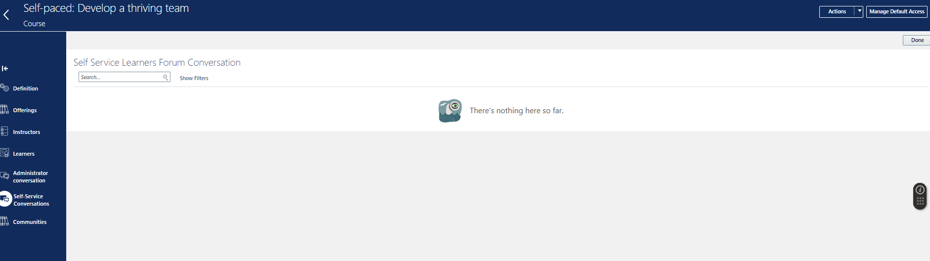 Learner Self-Service Conversations — Cloud Customer Connect