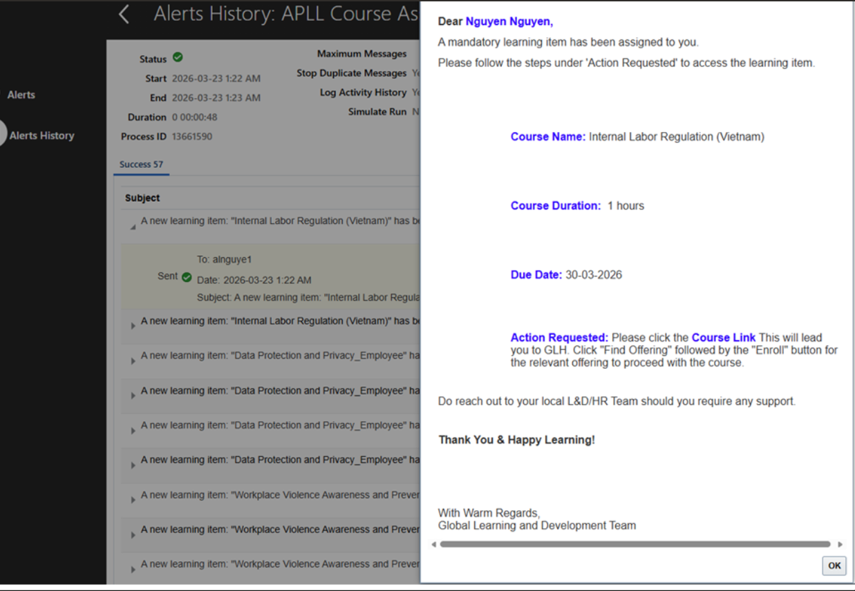 Alret Code OLC alret issue — Cloud Customer Connect