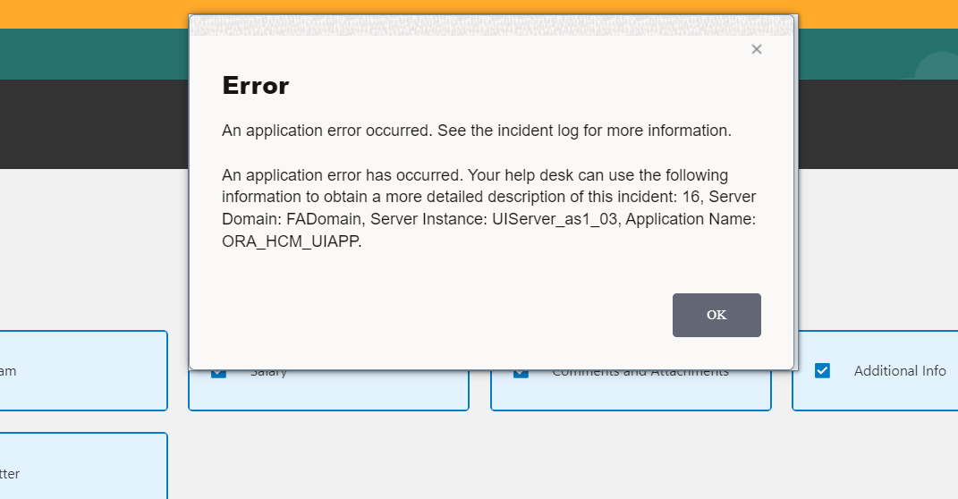 Unable to create job offer — Cloud Customer Connect