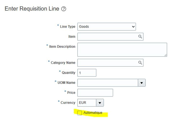 SSP: How to default a Negotiated flag on Enter Requisition Line — Cloud ...