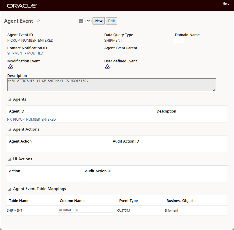 Custom Agent Event not working in SERVPROV domain — Cloud Customer Connect