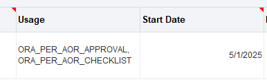 Error for Area of Responsibility HSDL Usage Field — Cloud Customer Connect