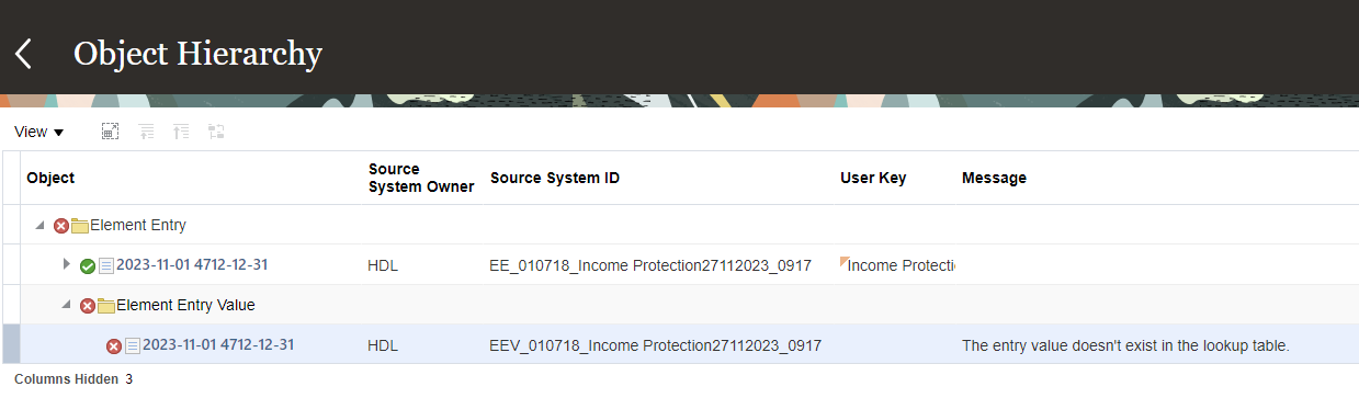The entry value doesn't exist in the lookup table. — Cloud Customer Connect