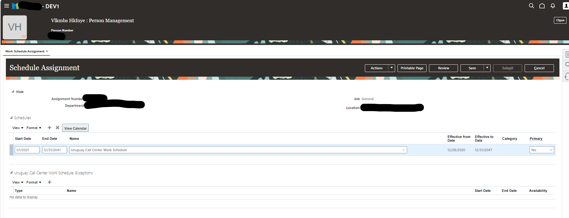How do i find schedule requests for an employee using api cloud
