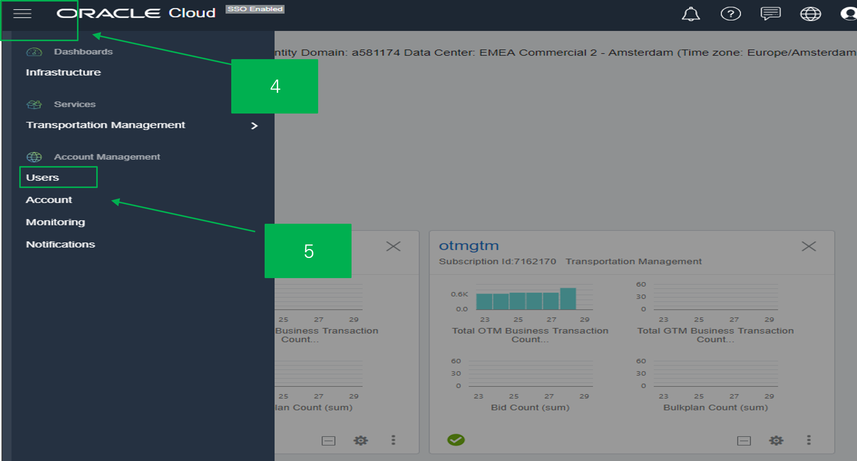 OTM UI(with service availability/uptime view/service status/outage ...