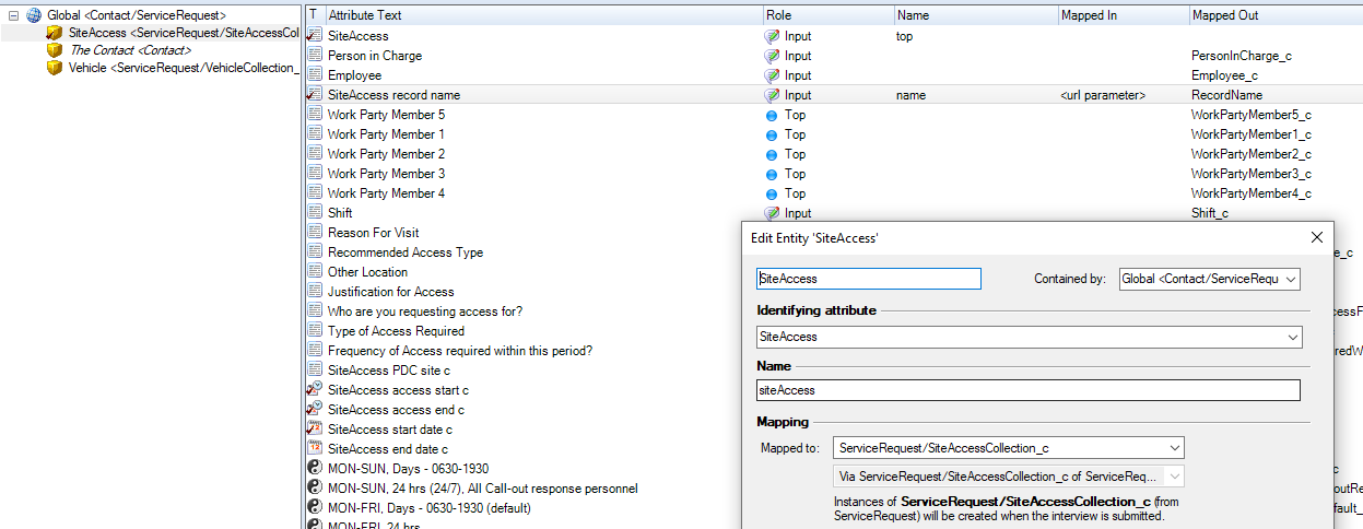 URL Pre-seed SR child entity with Visual Builder — Cloud Customer Connect