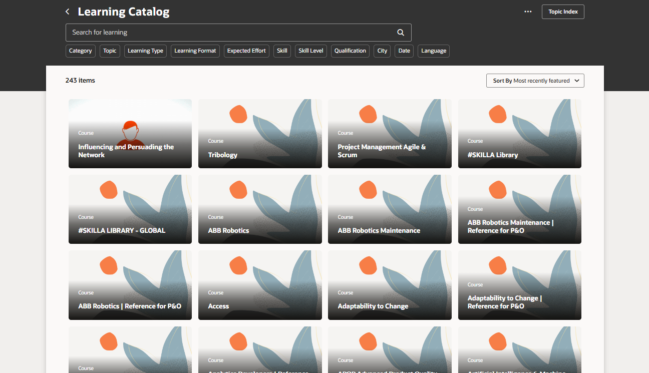 Course Images not showing the path: Me> learning> learning catalog ...