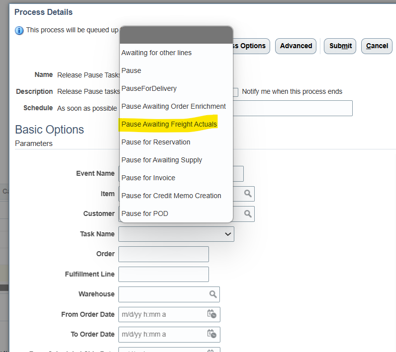 How to get the Task Id for the Task Name in ESS job for Release Pause ...