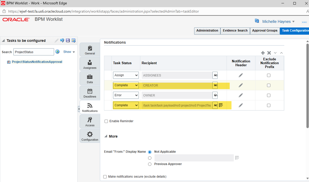 ProjectStatusNotificationApproval not sending notification for Complete ...