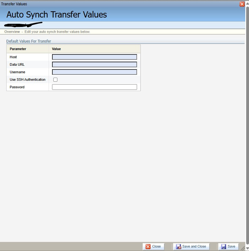 How to set the sftp port for Auto Synch Transfer Values within the ...