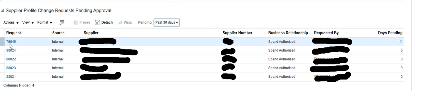 how can we approve or reject supplier change requests from inside the ...