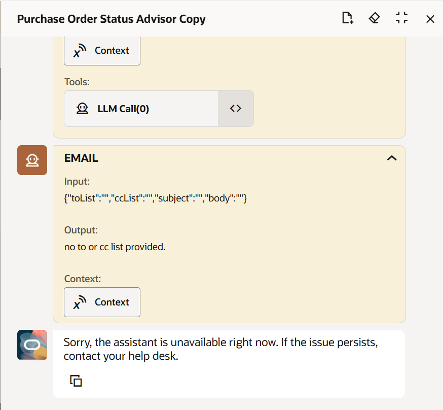Purchase Requisition Status Advisor not working. — Cloud Customer Connect