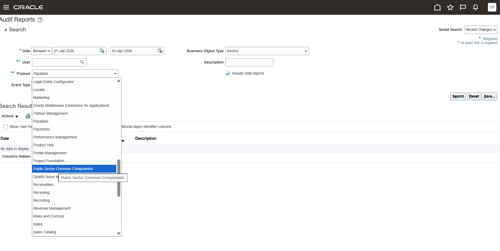 Unable to get the audit details for Purchase Order — Cloud Customer Connect